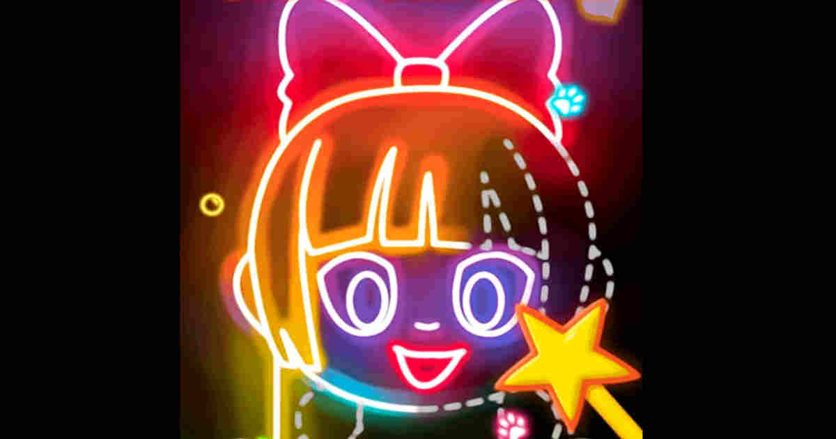 Play Neon Glow Drawing with Color Markers Game Online for Free